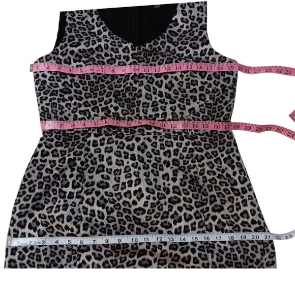 KASPER Sheath Dress‎ 12 Scuba Knit Animal Print Work Career Special Event Guest - Picture 5 of 13